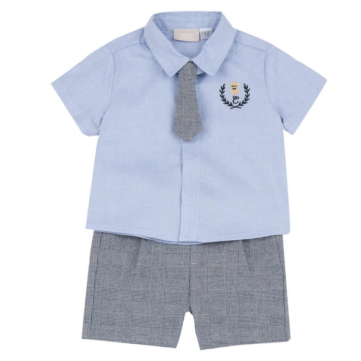 CHICCO COMPLETO 2PZ CAMICIA+PANTALONCINO CORTO