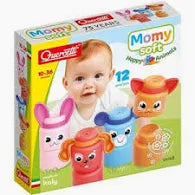 Quercetti Momy Soft Happy Animals 12 pz