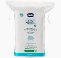 Chicco Baby Moments Quadrotti Morbidissimi 60 pz