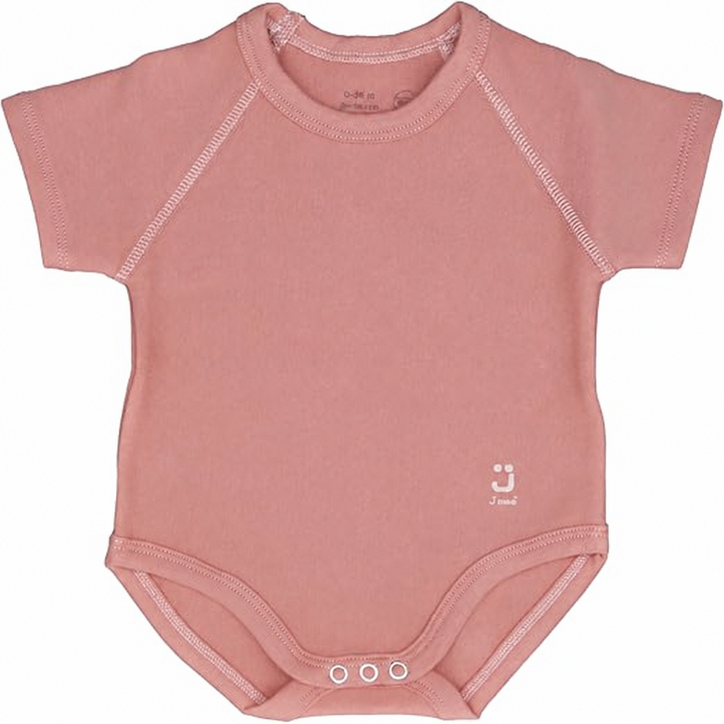 Body J BIMBI rosa a manica corta senza stemma sul petto
