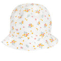 Cappellino estivo Chicco bianco con fiorellini multicolore