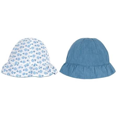 Cappellino estivo Chicco azzurro e bianco a fantasia
