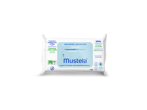 Salviette Detergenti all'Acqua Mustela – Confezione Singola
