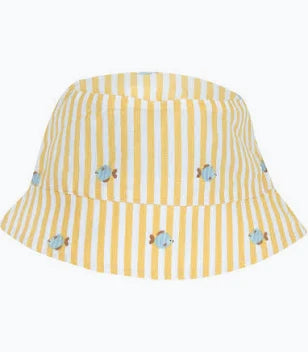 Cappellino estivo Chicco a righe multicolore con pesciolini