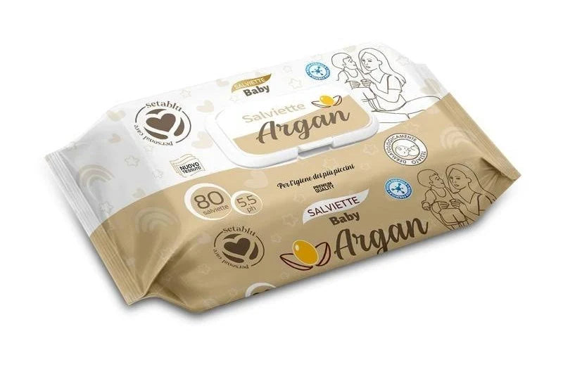 Salviette Baby Argan Setablu – 80 pz