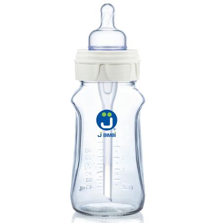 Biberon in vetro antiotite e anticoliche 260 ml - J BIMBI Super Glass